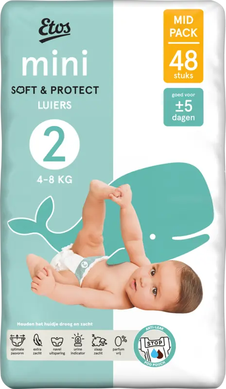 Mini soft & protect luiers maat 2