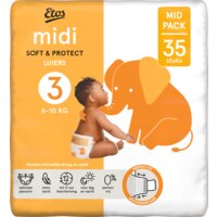 Een afbeelding van Etos Midi soft & protect luiers maat 3