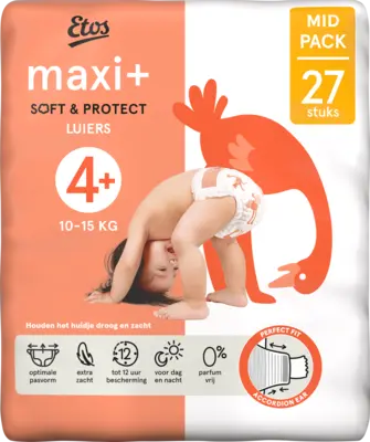 pdp-image-Etos Maxi+ soft & protect luiers maat 4+