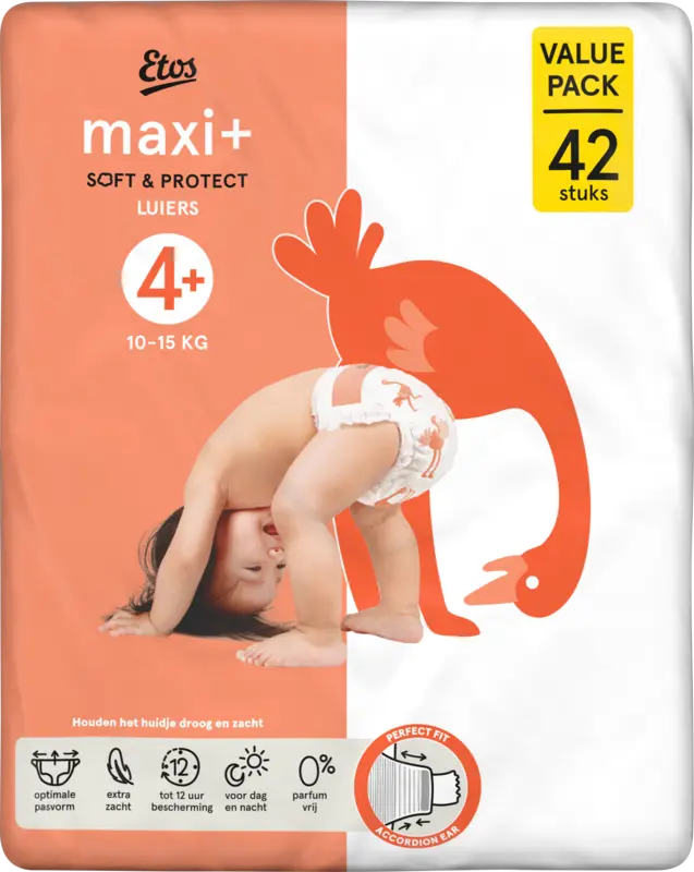 Maxi+ soft & protect luiers maat 4+