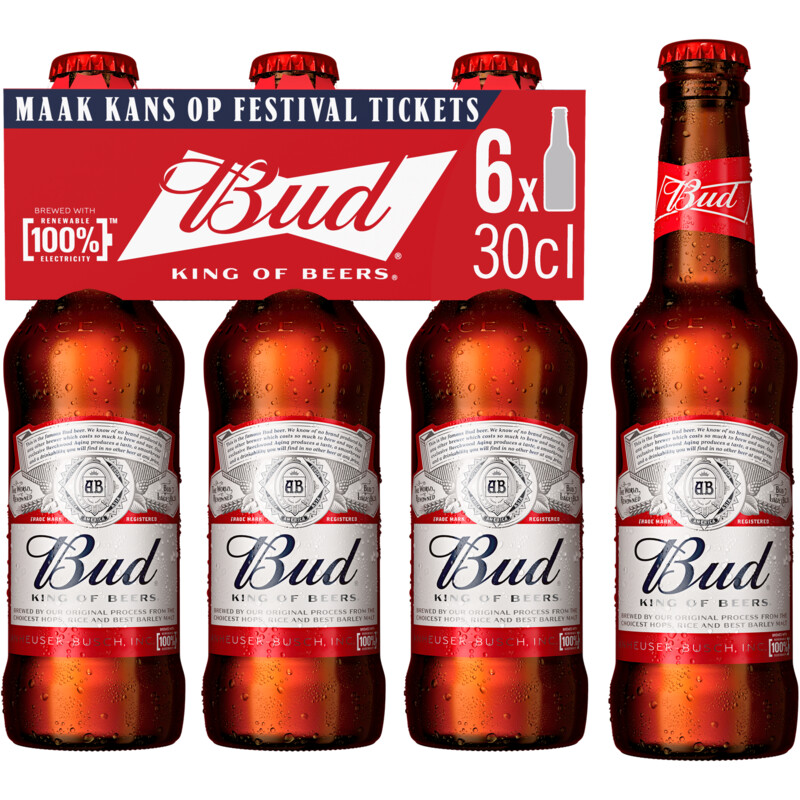 Een afbeelding van Bud Pilsener 6-pack
