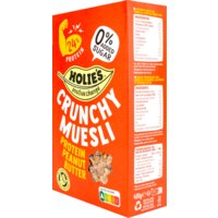 Een afbeelding van Holie's Crunchy muesli protein peanut butter
