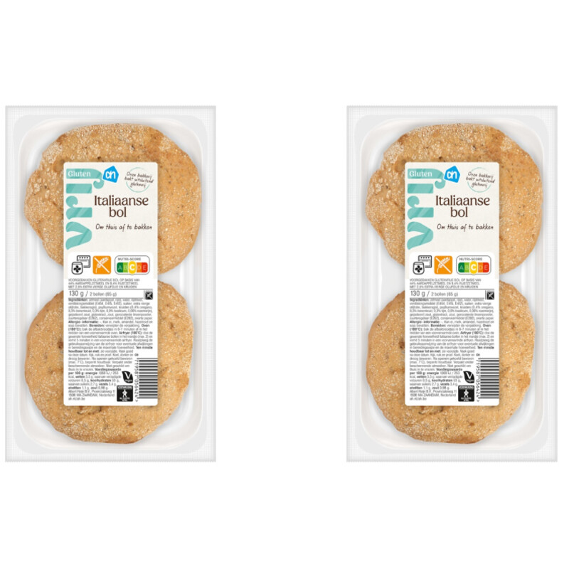 Een afbeelding van AH Glutenvrij Italiaanse bol 2-pack