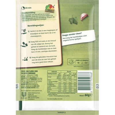 pdp-image-Knorr Maaltijdmix macaroni carbonara