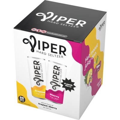 pdp-image-Viper Hard seltzer tropical & cherry 4-pack