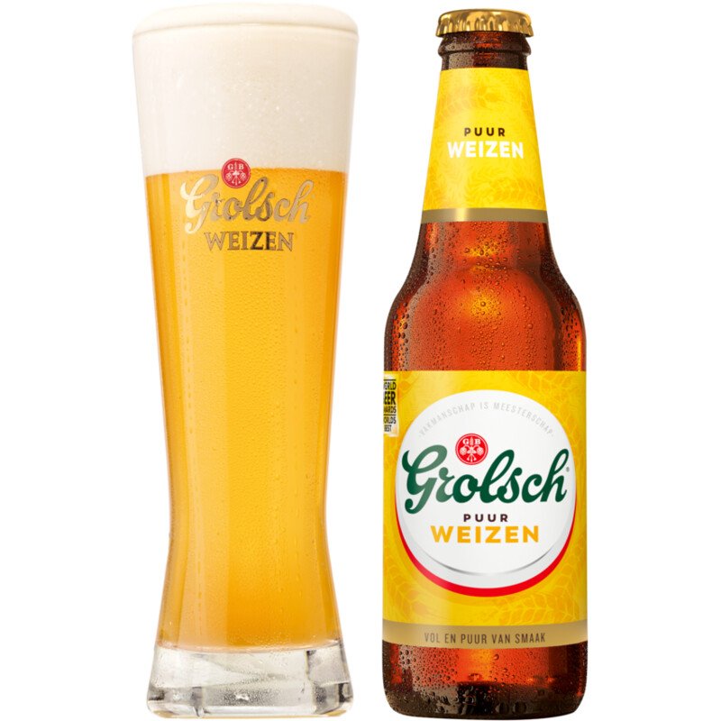 Een afbeelding van Grolsch Puur weizen speciaalbier