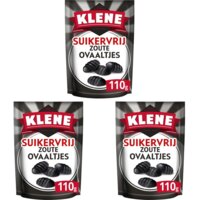 Een afbeelding van Klene Suikervrij Zoute Ovaaltjes 3-pack