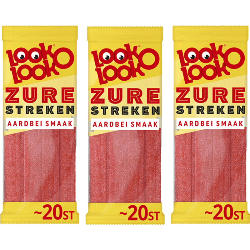 Een afbeelding van Look-O-Look Aardbei Streken 3-pack