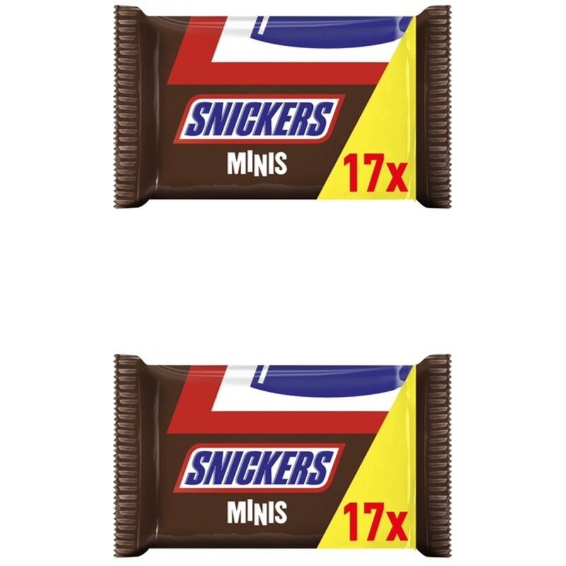 Een afbeelding van Snickers Minis repen uitdeelzak 2-pack