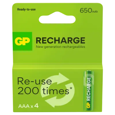 pdp-image-GP AAA batterij oplaadbaar 650 mAh