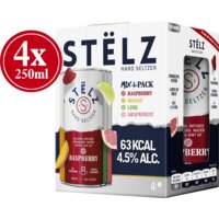 Een afbeelding van Stëlz Hard seltzer mix 4-pack