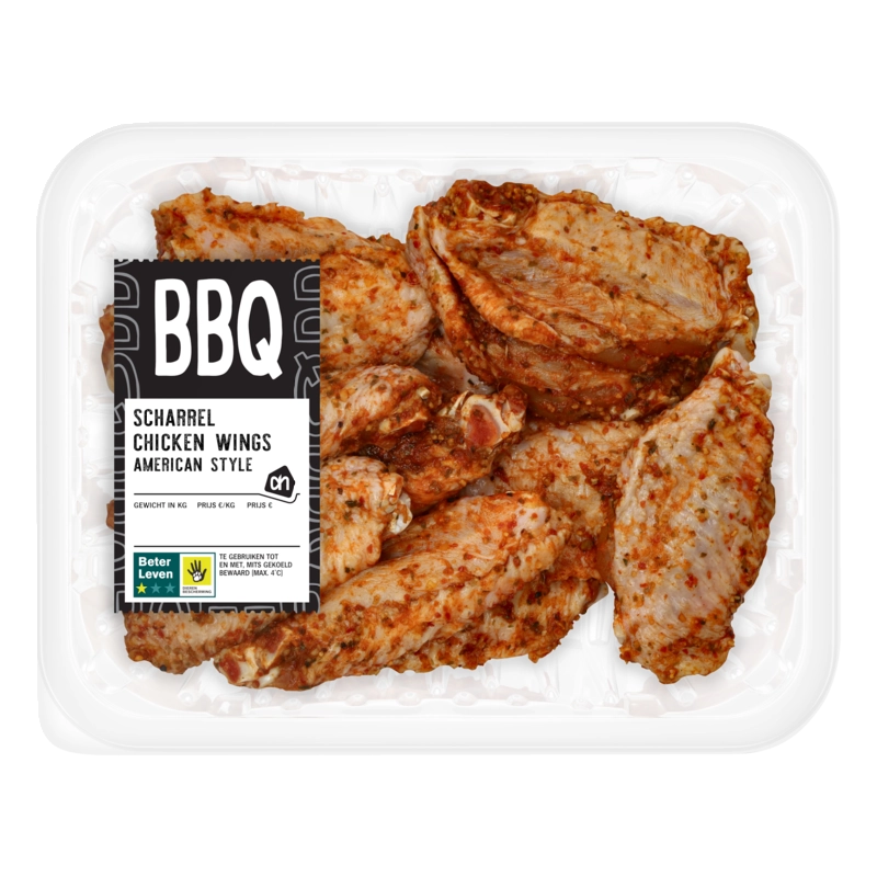 BBQ scharrel chickenwings American style