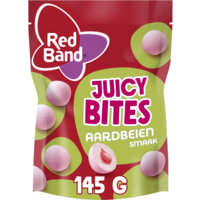 Een afbeelding van Red Band Juicy bites aardbeiensmaak