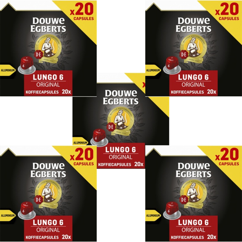 Een afbeelding van Douwe Egberts original koffiecups 5-pack