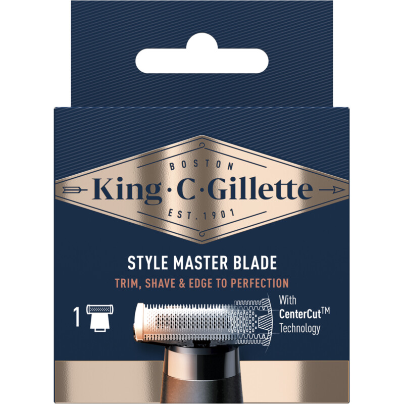Een afbeelding van Gillette King c. style master scheermesje