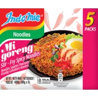 Een afbeelding van Indo mie Noodles mi goreng hot & spicy 5-pack