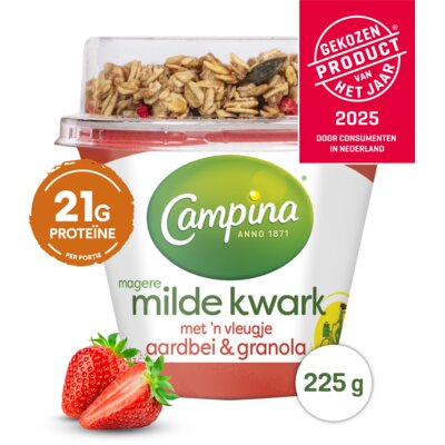 pdp-image-Campina Magere milde kwark aardbei & granola