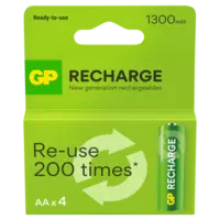 GP AA batterij oplaadbaar 1300 mAh