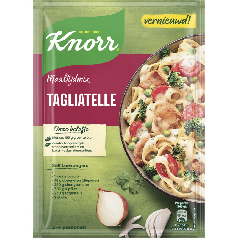 Een afbeelding van Knorr Maaltijdmix tagliatelle
