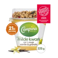 Campina Magere milde kwark vanille & granola