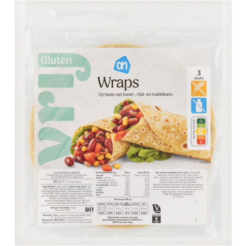 Een afbeelding van AH Glutenvrij Wraps