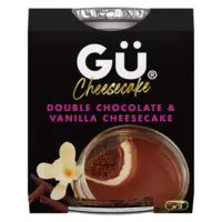 Gü Double chocolate & vanilla cheescakes