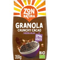 Zonnatura Granola crunchy cacao vezelrijk