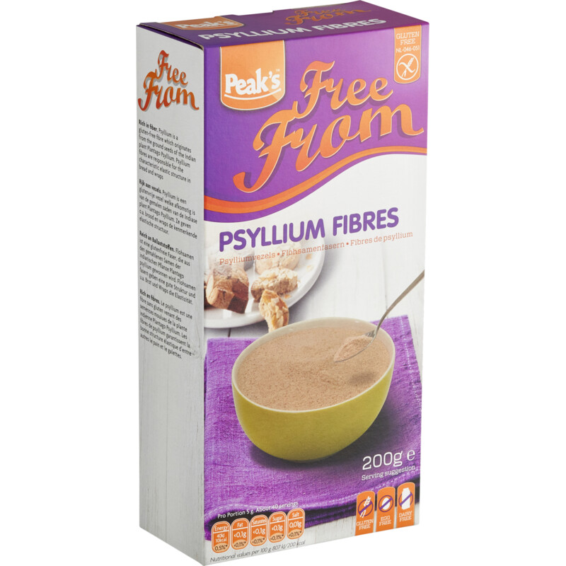Een afbeelding van Peak's Psylliumvezels glutenvrij