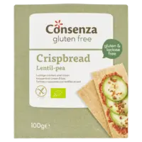 Consenza Cracker erwt linzen glutenvrij bio