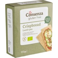 Een afbeelding van Consenza Cracker erwt linzen glutenvrij bio