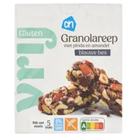 AH Glutenvrij Granolareep pinda en amandel blauwe bes