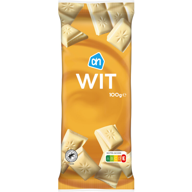 Een afbeelding van AH Reep witte chocolade