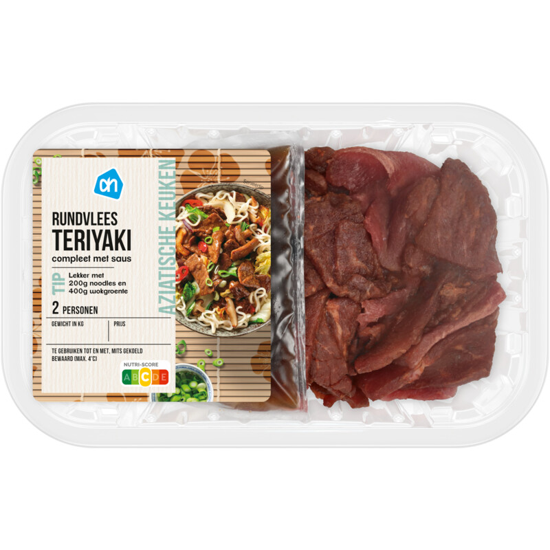 Een afbeelding van AH Rundvlees teriyaki