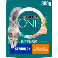 Een afbeelding van Purina ONE Senior rijk aan kip