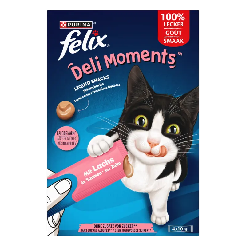 Deli Moments kattensnacks met zalm