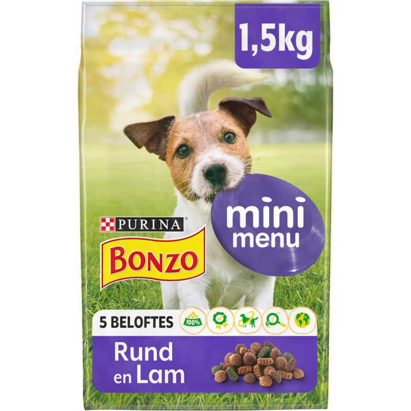 Een afbeelding van Bonzo Mini menu adult rund en lam