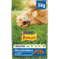 Een afbeelding van Bonzo Adult met vlees en groenten