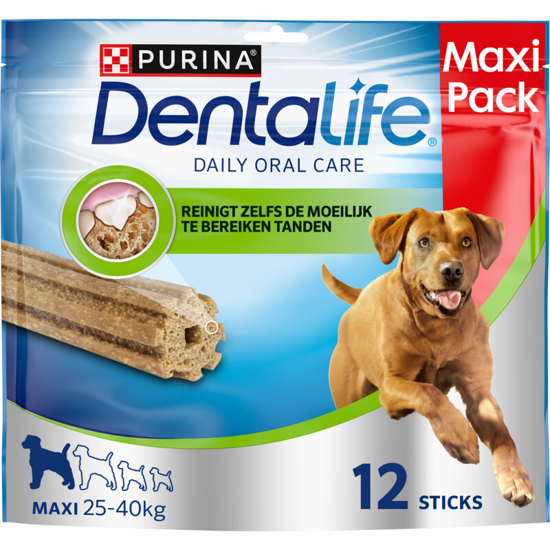 Een afbeelding van Purina ONE Dentalife maxi pack 12 maxi 25-40 kg bel