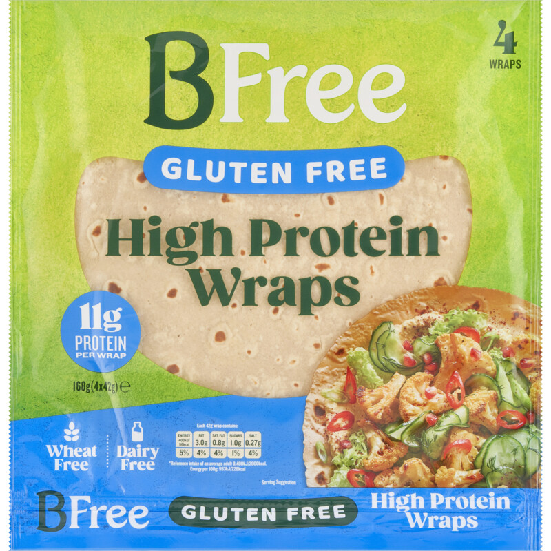 Een afbeelding van BFree High proteine wraps glutenvrij