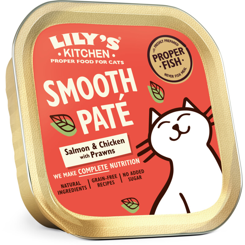 Een afbeelding van Lily's Kitchen Paté met zalm en kip