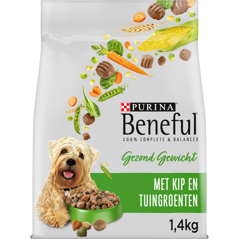 Een afbeelding van Beneful Gezond gewicht adult met kip en groenten