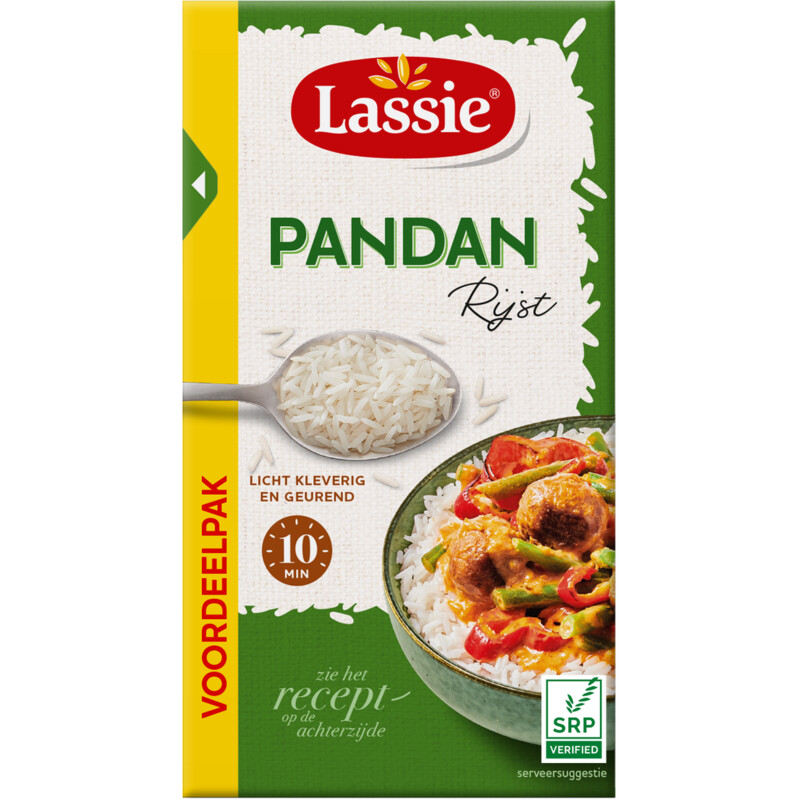 Een afbeelding van Lassie Pandan rijst voordeelpak