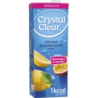 Een afbeelding van Crystal Clear Citroen- en passievruchtsmaak