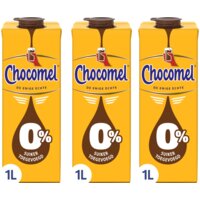 Chocomel 0% suiker 1L 3-pack