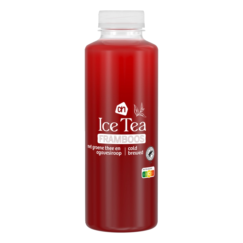 Ice tea framboos met groene thee