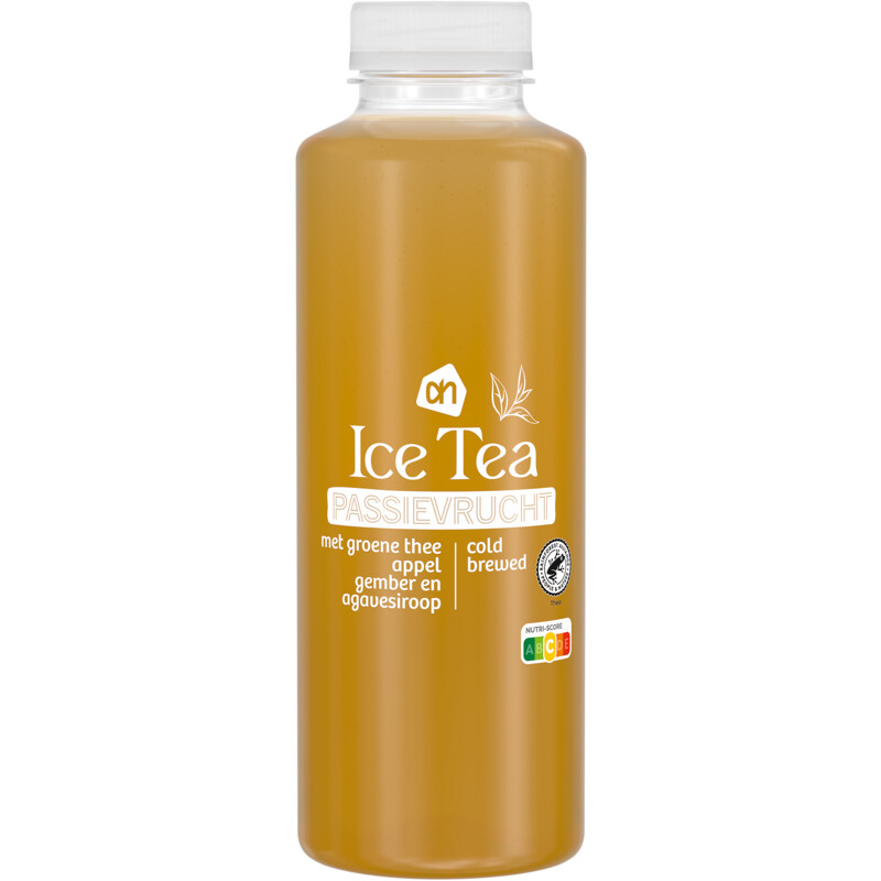Een afbeelding van AH Ice tea passievrucht met groene thee