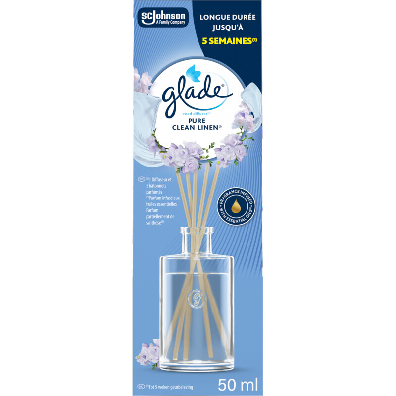 Een afbeelding van Glade Geurstokjes clean linen