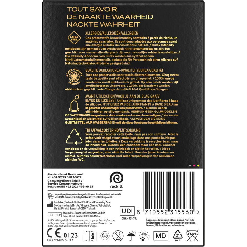 Een afbeelding van Durex Intensity condooms