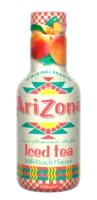 Arizona Iced tea with peach flavour