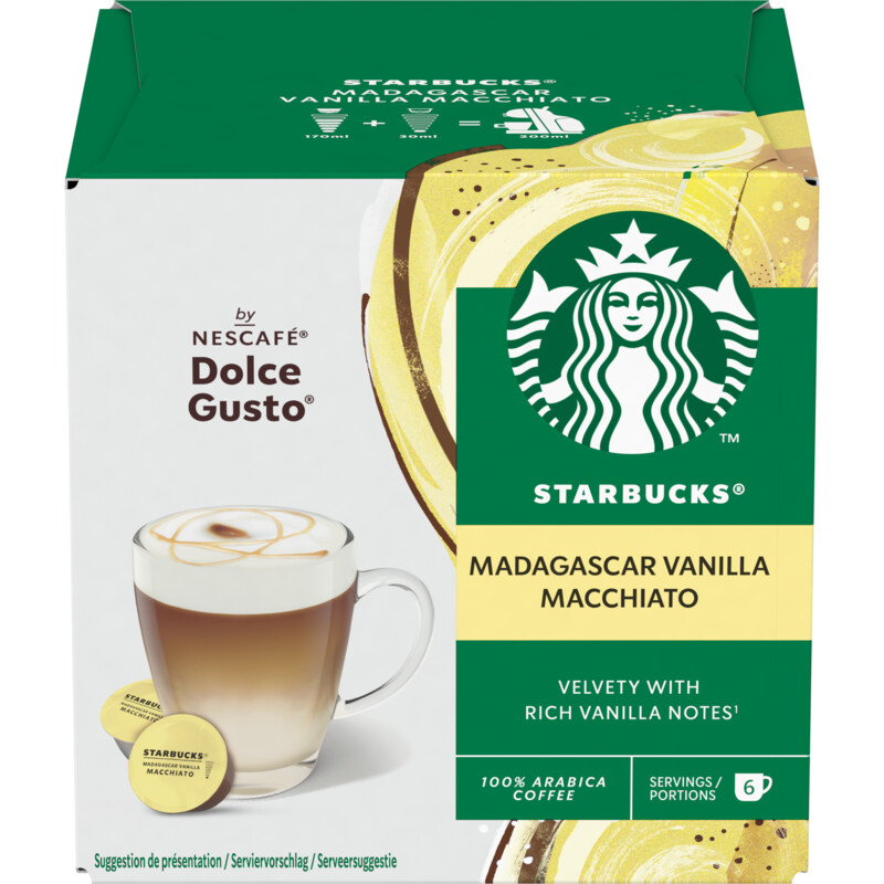Een afbeelding van Starbucks Dolce gusto compatible vanilla